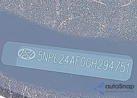 2016 Hyundai Sonata Se z USA, uszkodzony, nr VIN 5NPE24AF0GH294751